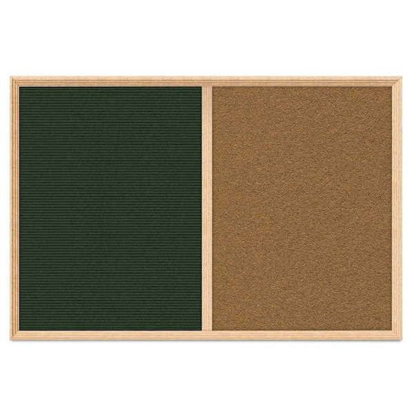 Enclosed Corkboard, 1 Door, 24"x36", 4" Fra